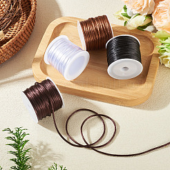 4 Rolls 4 Colors Nylon Satin Rattail Cords&nbsp;NWIR-TA0001-42