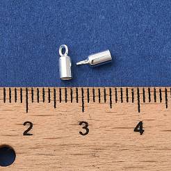 925 Sterling Silver Cord Ends&nbsp;STER-F032-09S-1.8mm
