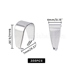 304ステンレススチールスナップオンベイル  ステンレス鋼色  9x7x4mm  300個/箱&nbsp;STAS-UN0003-52A