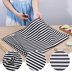 Polyester Stripe Fabric&nbsp;DIY-WH0504-777