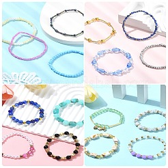 DIY Bohemian Stacked Beads Bracelet Making Findings Kits&nbsp;DIY-YW0011-38