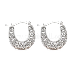 Brass Hoop Earrings for Women&nbsp;EJEW-G436-01P