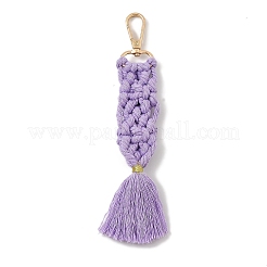Handmade Macrame Nylon Thread Pendant Decorations&nbsp;HJEW-P019-06G-04