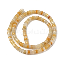 天然石トパーズ翡翠ビーズ連売り  ヒシビーズ  フラットラウンド/ディスク  4.5x2.5mm  穴：0.8mm  約160個/連  14.96''（38センチメートル）&nbsp;G-L528-07A