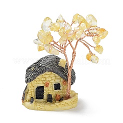 Resin & Natural Mixed Stone Model Ornament&nbsp;DJEW-Z001-01