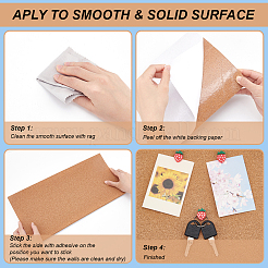 Self-Adhesive Cork Sheets&nbsp;DIY-WH0488-76A