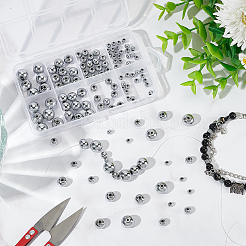 130Pcs 4 Styles Electroplated Non-magnetic Synthetic Hematite Beads Strands&nbsp;G-AR0005-91