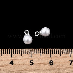 ABS Plastic Imitation Pearl Pendants&nbsp;FIND-H052-01B-04P