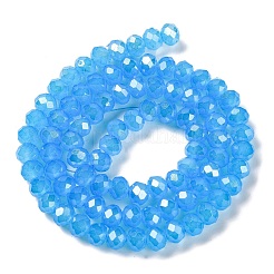 Baking Electroplate Glass Beads Strands&nbsp;DGLA-A039-J6MM-B12