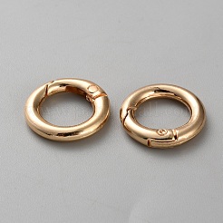 合金プッシュ式リングカン  リング  ゴールドカラー  20x4mm&nbsp;FIND-WH0139-456B-G