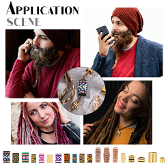 55Pcs Dreadlocks Beads Hair Decorations&nbsp;DIY-NB0008-99