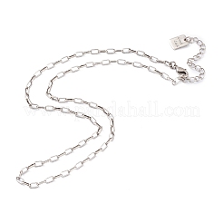 Brass Paperclip Chain Necklaces&nbsp;NJEW-H206-02AS
