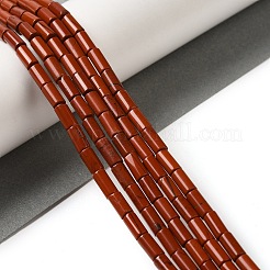 天然石レッドジャスパービーズ連売り  コラム  8x4mm  穴：0.7mm  約48個/連  15.35~15.43''（39~39.2センチメートル）&nbsp;G-B091-A05-01