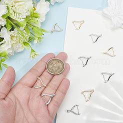 12Pcs 2 Colors Rack Plating Brass Micro Pave Cubic Zirconia Ice Pick Pinch Bails&nbsp;KK-BBC0024-61