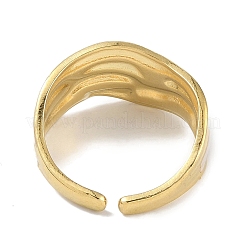 Ion Plating(IP) 304 Stainless Steel Enamel Cuff Finger Rings&nbsp;RJEW-L107-039G-01