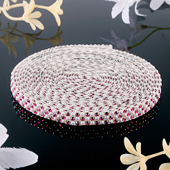 3 Yards Resin Self Adhesive Sewing Trim Hotfix Rhinestone Tape&nbsp;DIY-TA0013-15C