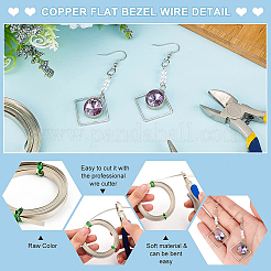 Copper Flat Bezel Wire&nbsp;CWIR-WH0016-02C