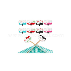 8Pcs 4 Colors Campervan Food Grade Silicone Beads&nbsp;SIL-NB0001-42