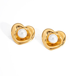Heart Stainless Steel Stud Earrings&nbsp;DM4461-1