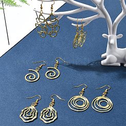 DIY 不規則ジュエリー製作キット  真鍮製のペンダントとイヤリングのフックを含む  鉄オープン丸カン  合金ペンダント  ミックスカラー  5~41x5~29x0.7~1.5mm  穴：1~3.6mm&nbsp;DIY-FS0006-75