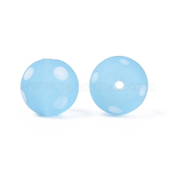 Frosted Handmade Lampwork Beads&nbsp;LAMP-Q039-10F
