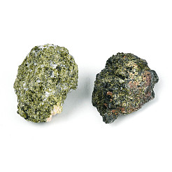 天然緑簾石の展示装飾  家の装飾用品  ナゲット  紙箱付き  22~43x14~37x9~27mm&nbsp;G-N347-11D
