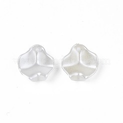 ABSプラスチックパール調ペンダント  ツイスト  乳白色  15.5x15x6mm  穴：1.2mm  約1950個/500g&nbsp;KY-T023-016