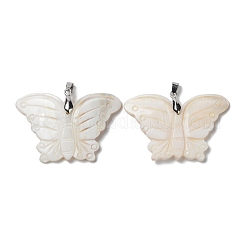 Natural Freshwater Shell Pendants&nbsp;BSHE-P033-05P