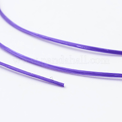 韓国の平らな弾性結晶ストリング  弾性ビーズ糸  ストレッチブレスレット作り用  暗紫色  0.5mm  約450.57ヤード（412m）/ロール&nbsp;EW-G005-0.5mm-12