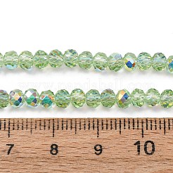 Electroplate Transparent Glass Beads Strands&nbsp;EGLA-A046-01A-04