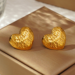 Stylish 304 Stainless Steel Heart Stud Earrings&nbsp;TR6731
