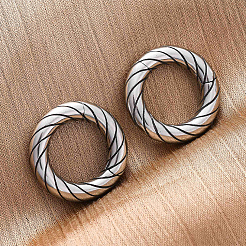2 Pairs 316 Stainless Steel Spring Gate Rings&nbsp;STAS-BBC0007-87