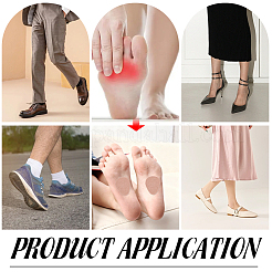 48Pcs 2 Colors Teardrop Self-adhesive Felt Shoe Sole Grips&nbsp;DIY-WR0005-17