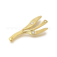 304 Stainless Steel Rhinestone Pendants&nbsp;STAS-U027-11G-02