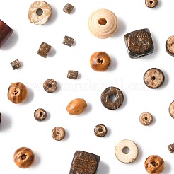 Natural Coconut Bead and Wood Beads&nbsp;WOOD-FS0002-35