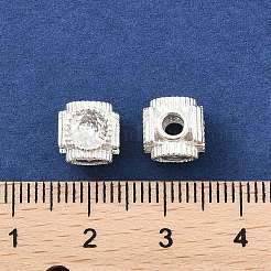 Brass Micro Pave Cubic Zirconia Beads&nbsp;KK-P297-02S