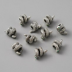 Alloy European Beads&nbsp;ALRI-WH0008-21B