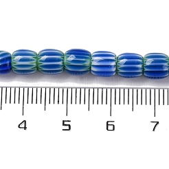 Handmade Lampwork Chevron Beads Strands&nbsp;LAMP-K041-01A-21