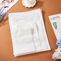 32Pcs 4 Styles Frosted PE Jewelry Zip Top Storage Bags&nbsp;ABAG-TA0001-30