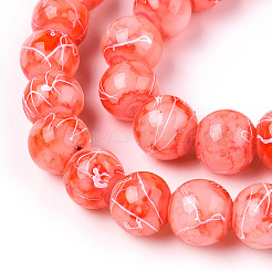 Drawbench Glass Round Beads&nbsp;GLAD-WH0001-01-05