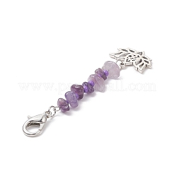 7Pcs Chakra Natural Gemstone Chip Keychains&nbsp;GG-CJ560E