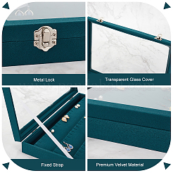 Rectangle Imitation Leather Earring Presentation Box&nbsp;CON-WH0089-14B