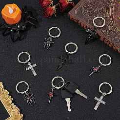 8Pcs 4 Styles Alloy Shoes Charms&nbsp;HJEW-BM0001-03