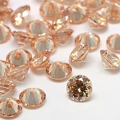 Cubic Zirconia Cabochons&nbsp;ZIRC-M002-8mm-5A