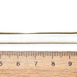 304ステンレススチールスネークチェーンネックレス  カニカン付き  ゴールドカラー  15.7インチ（40cm）  1mm&nbsp;X-NJEW-F112-31