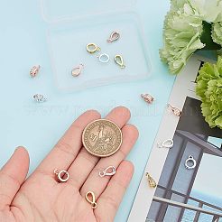 18Pcs 6 Style Brass Crystal Rhinestone Tube Bails&nbsp;FIND-NB0003-06
