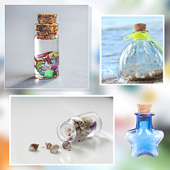 8Pcs 8 Colors Mini High Borosilicate Glass Bottle Bead Containers&nbsp;BOTT-DR0001-01