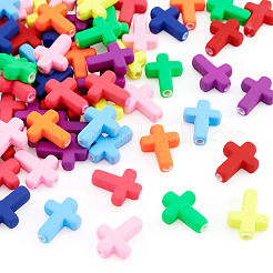 100PCS Spray Painted Acrylic Beads&nbsp;ACRP-TA0001-02