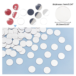 Acrylic Self Adhesive Mirror Wall Stickers&nbsp;AJEW-PH0001-12-WH