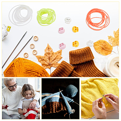 6Pcs 3 Colors Oval 2-Hole Plastic POM Cord Locks&nbsp;FIND-OC0003-23B